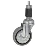 100mm dia - TPE - 100kg - Swivel - Metal/Rubber Expander to suit 30mm box section